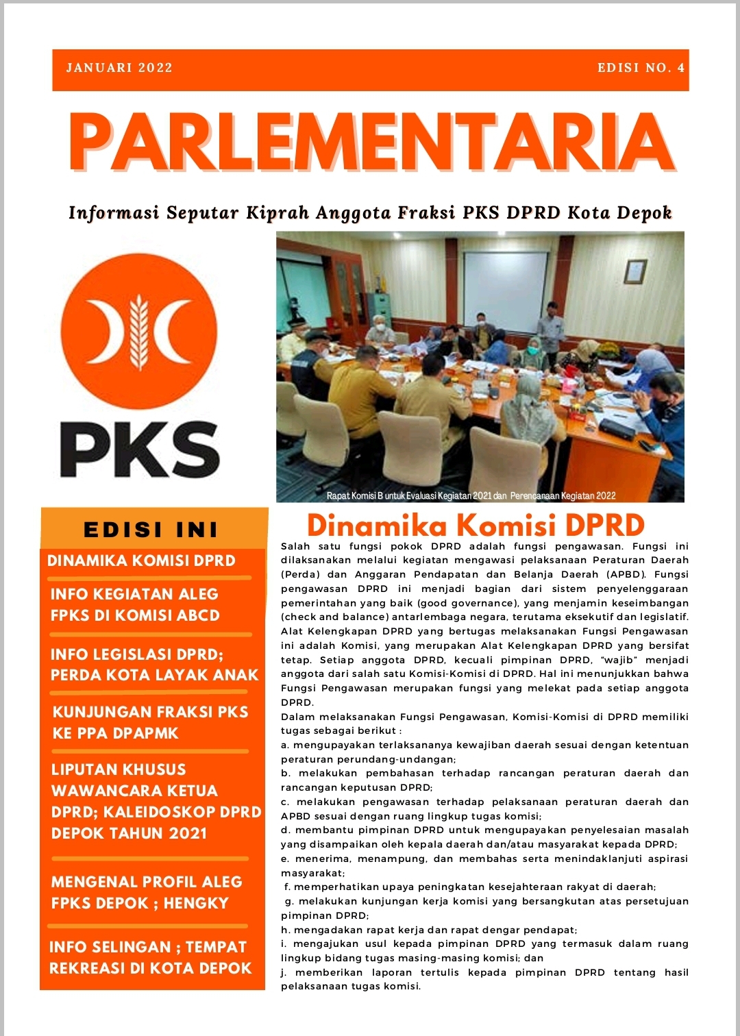 Buletin Parlementaria Edisi 04 – 2022-01